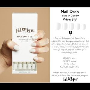 Red Aspen Nail Dashes